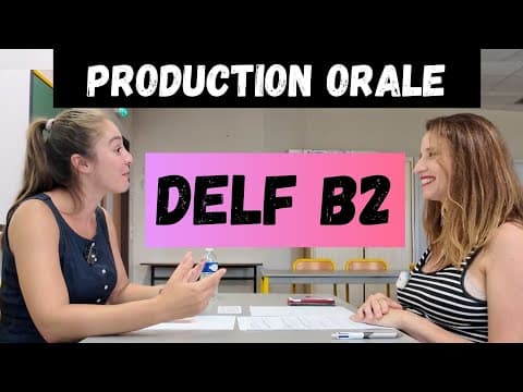 Thumbnail for 🇫🇷 DELF B2 2025 - Simulation examen complet de PRODUCTION ORALE - 2 exercices ✅💯#delfb2 #delfdalf by Madame FLE - Cours de français