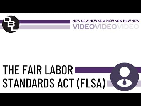 Thumbnail for The Fair Labor Standards Act ( FLSA) by Dunlap Bennett & Ludwig