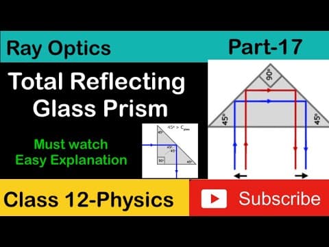 Thumbnail for Total Reflecting Glass Prism| Applications of Total Internal Reflection| Optics| 12th Physics Term 2 by Kinetic Minds