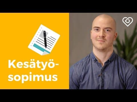 Thumbnail for Työsopimus - Mitä kesätyöntekijän pitää tietää sopimuksesta?⎪Duunitori by Duunitori