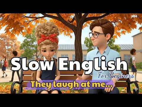 Thumbnail for They laughed when I spoke English… | Easy English Listening Practice (A2 – B1 Level) by Emily Daily English