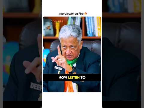 Thumbnail for Angry Interviewer 😡🔥 | UPSC Interview | Deepak Vohra Sir by Civispire