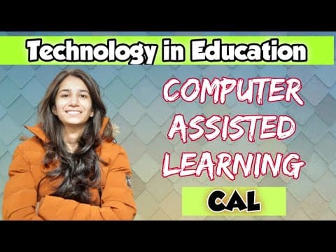 Thumbnail for CAL | Computer Assisted Learning | Technology in Education | UGC NET Education | Inculcate Learning by Inculcate Learning
