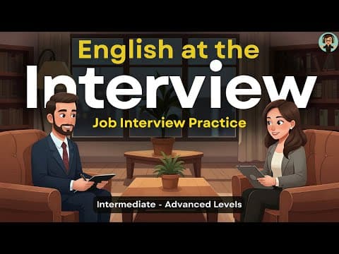 Thumbnail for How to Answer Job Interview Questions in English - Job Interview Practice by Chill English Channel