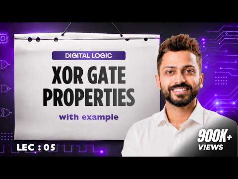 Thumbnail for Lec-5: XOR Gate Properties in Hindi with example | Digital Electronics by Gate Smashers