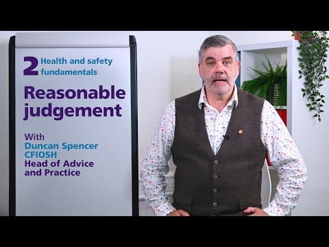 Thumbnail for Episode 2: Reasonable judgement by IOSH