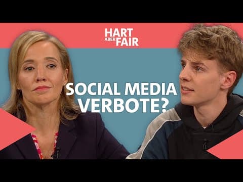 Thumbnail for TikTok, YouTube, X & Co.: Härtere Regeln für Social Media? | hart aber fair by tagesschau