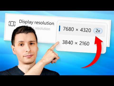 Thumbnail for Double Your Screen Resolution for Free by ThioJoe
