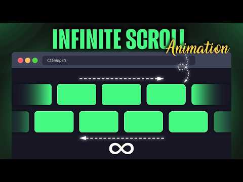 Thumbnail for Modern Infinite Horizontal Scroll Animation | Carousel Animations by CSSnippets