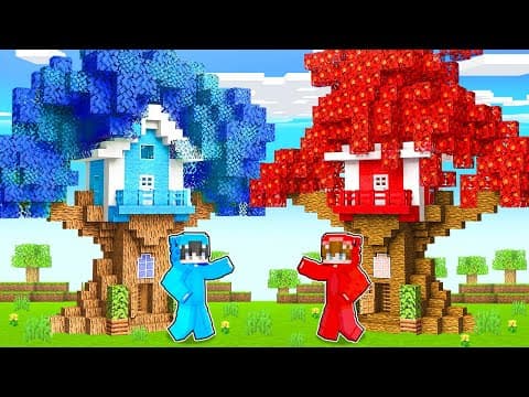 Thumbnail for Nacho vs Dagar: Reto de CASA del ÁRBOL en Minecraft! by Nacho