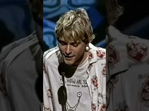 Thumbnail for His acceptance speech at the 1992 MTV VMA, he's so handsome!!! #kurtcobain #nirvana #grunge by Kurt Cobain Official