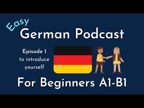 Thumbnail for Slow German Podcast for Beginners / Episode 1 sich vorstellen - to introduce yourself (A1-B1) by Learn German With Falk