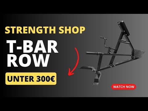 Thumbnail for T Bar Row Maschine unter 300 €? 😱 Strength Shop Chest Supported Lat Row Bench im Test by Homegym Till