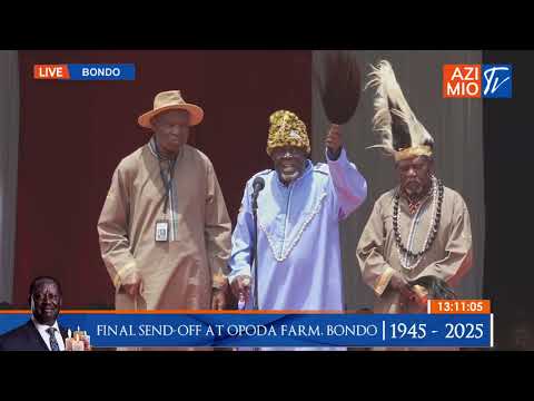 Thumbnail for WATCH: Luo elders MOURN baba Raila Odinga in STYLE by Azimio TV(Official) 