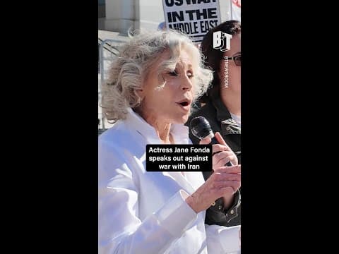 Thumbnail for Actress Jane Fonda speaks out against war with Iran by BreakThrough News