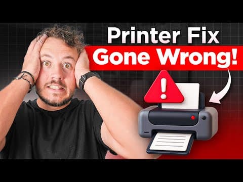 Thumbnail for I Got Asked to Fix Some Printers and Accidentally Took Down Production by Jake's Tech