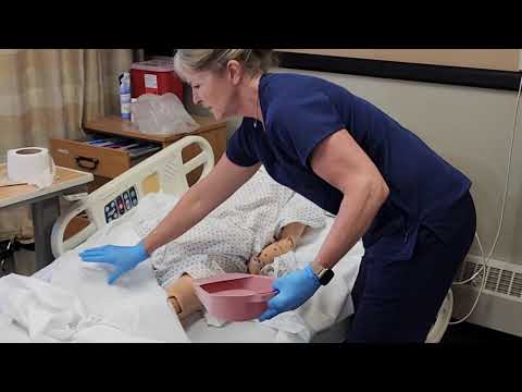 Thumbnail for Assisting with a Bedpan by Open RN Project