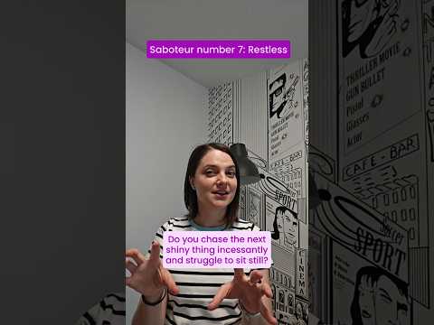 Thumbnail for Restless Saboteur: This is why you’re constantly chasing the next thing #mindset #restless # #shorts by Diana Enache