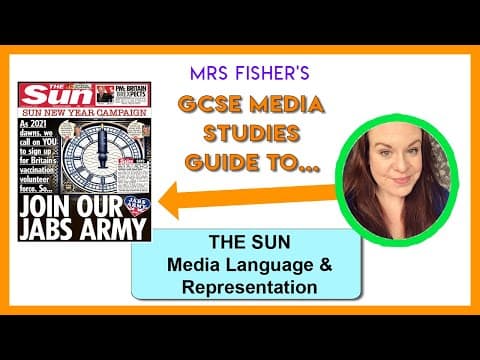 Thumbnail for GCSE Media - The Sun 1.1.21 - Media Language & Representation by Mrs Fisher