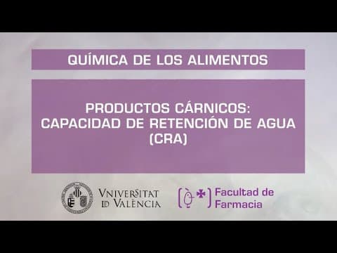 Thumbnail for Productos cárnicos: capacidad de retención de agua. by SFPIE UV