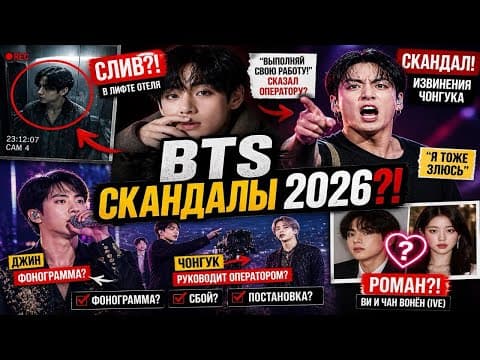 Thumbnail for Тэхен в центре слухов , Чонгук извиняется, а Джина обвиняют! Что происходит с BTS в 2026?  by Anastasia Kim