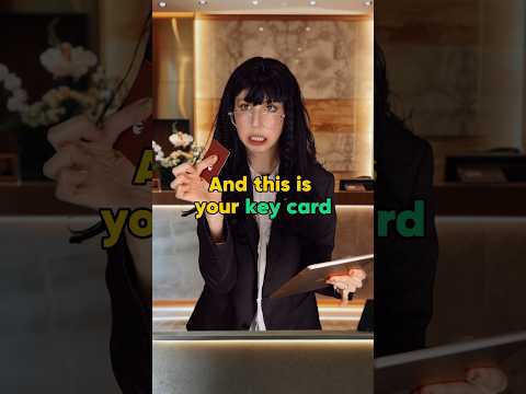Thumbnail for 🏨 Hotel check-in with Mike 💖 #learnenglish #ingles #english by Caro Kowanz English