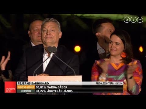 Thumbnail for Választás 2018 - Orbán Viktor győzelmi beszéde by ATV Magyarország