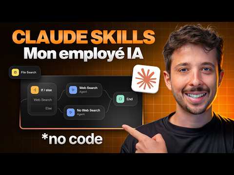 Thumbnail for CLAUDE SKILLS : personne n'utilise ça (et ça change tout) by Henri · ExplorIA