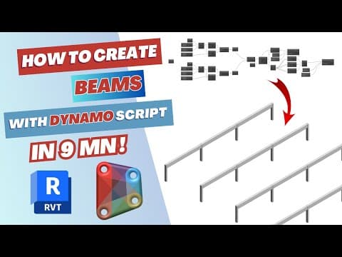 Thumbnail for Automate Structural Framing and Beams Modeling in Revit with Dynamo | Tutorial by How To BIM