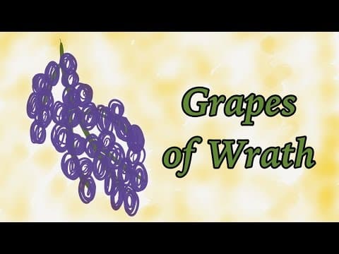 Thumbnail for The Grapes of Wrath by John Steinbeck (Book Summary) - Minute Book Report by Minute Book Reports