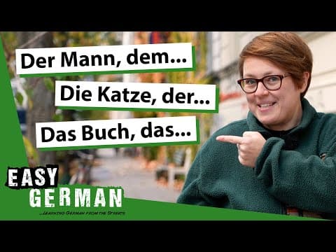 Thumbnail for How to Build Longer German Sentences with Relative Clauses | Super Easy German 214 by Easy German