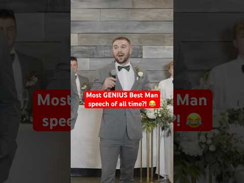 Thumbnail for He saw his opportunity and he took it 😂👏 #funnyshorts #speech #wedding #weddingvideo by TOAST WEDDINGS