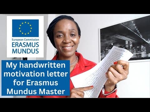 Thumbnail for The handwritten motivation letter and SOP that got me admission into the Erasmus Mundus MSc. program by Empowering Early Career Professionals
