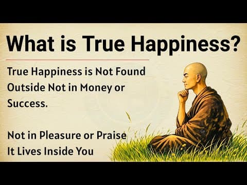Thumbnail for What Is True Happiness? | Simple Life Lessons | Motivational Video 🔥 | Graded Reader ✅ by English With Ethan