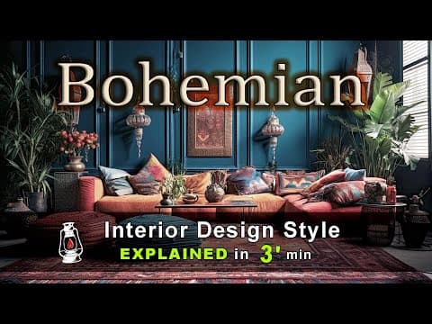 Thumbnail for BOHEMIAN - Interior Design Style Explained by Retro Lamp by 𝐑𝐞𝐭𝐫𝐨 𝐋𝐚𝐦𝐩 𝐕𝐢𝐬𝐮𝐚𝐥𝐢𝐳𝐚𝐭𝐢𝐨𝐧
