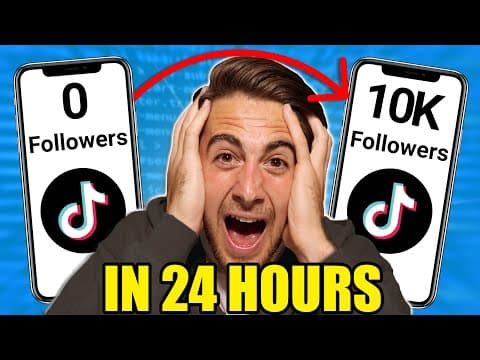 Thumbnail for HOW TO GROW 10K FOLLOWERS ON TIKTOK IN 24 HOURS (get tiktok followers fast) by Robert Benjamin