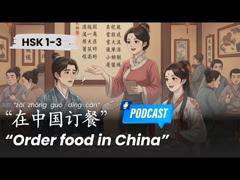 Thumbnail for HSK 1-3 l How to order food in China l 在中国如何点菜 l Chinese Podcast by Learn Chinese on the Go