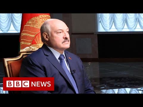 Thumbnail for Belarus leader Lukashenko tells BBC the country may have helped migrants into the EU - BBC News by BBC News