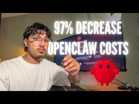 Thumbnail for I Cut My OpenClaw Costs by 97% by Dubibubii