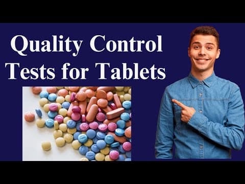 Thumbnail for Full Details of Quality Control Tests for Tablets #qualitycontrol #qualitylab #pharma by The Pharma Show by seji