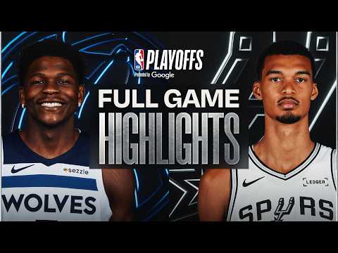 Thumbnail for #6 TIMBERWOLVES at #2 SPURS | FULL GAME 2 HIGHLIGHTS | May 6, 2026 by NBA
