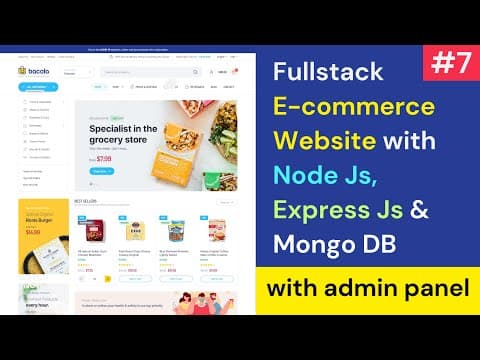 Thumbnail for #7 Full Stack E-Commerce Website Using React JS, MongoDB, Express Js, Node Js , Material UI 2024  🔥🔥 by Advanced UI Techniques
