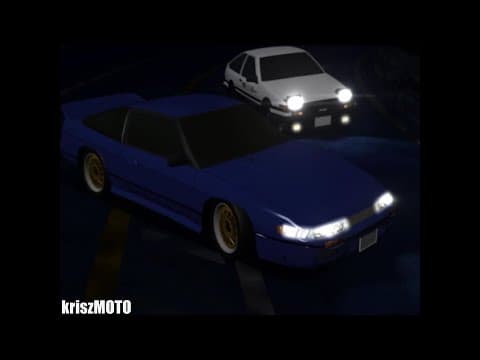 Thumbnail for Mako & Sayuki vs Takumi [Sil80 vs AE86] Initial D battle remakes (Bonus stage) by kriszMOTO