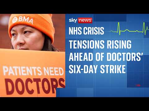 Thumbnail for Why are resident doctors going on strike? by Sky News