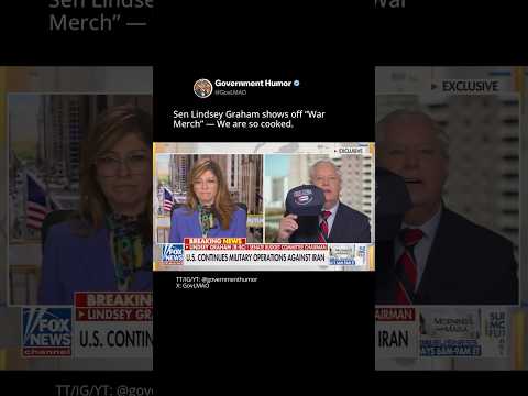 Thumbnail for Senator Lindsey Graham Disgustingly showing off “War Merch” on Fox News #politics by GovLMAO - Politics, but funny