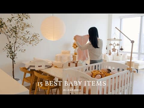 Thumbnail for 15 Best Baby items👶🏻🍼 | My Newborn Essentials | Most Used Baby Products by minahome