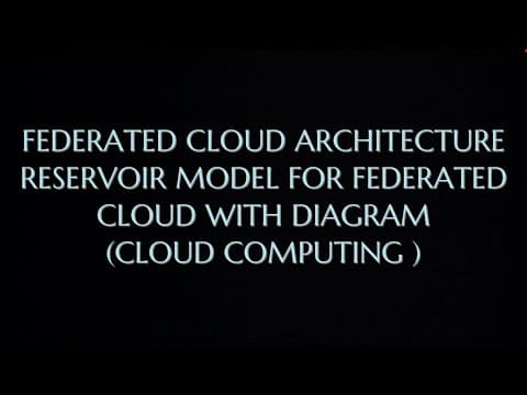 Thumbnail for Federated Cloud Architecture in Cloud Computing - Reservoir model for federated cloud - diagram |CC| by Trouble- Free
