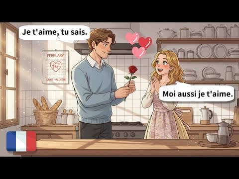 Thumbnail for 20 Minutes of Real-Life French Conversations (A1–A2) | Love and Relationships by Le Français Facile
