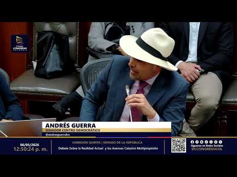 Thumbnail for COMISIÓN QUINTA SENADO Debate Sobre la Realidad Actual  y  Avances Catastro Multipropósito 06-05-26 by Comisión Quinta de Senado