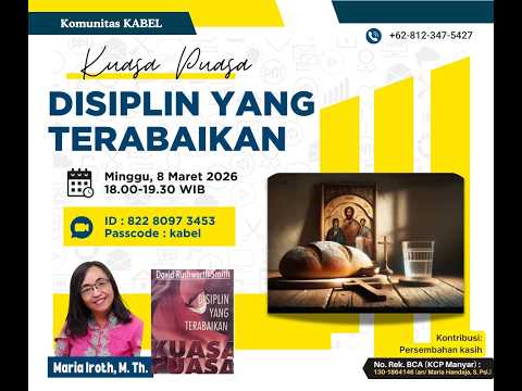 Thumbnail for Kuasa Puasa: Disiplin yang Terabaikan/Maria Iroth, S. Psi,  M. Th by KABEL